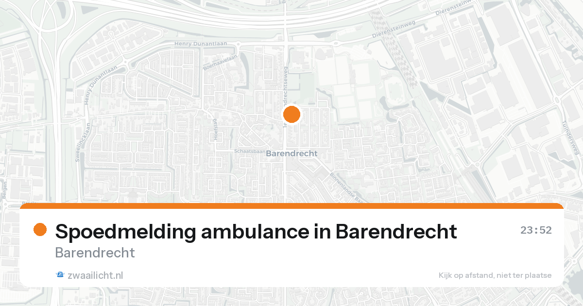 Spoedmelding ambulance in Barendrecht — 30 jun 2026