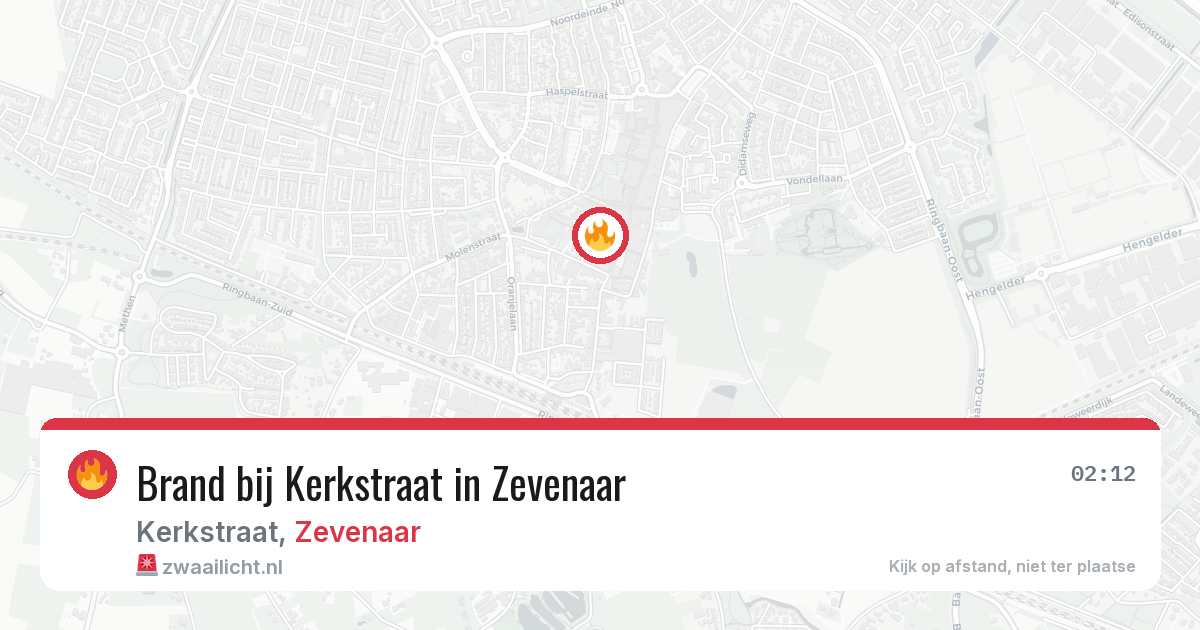 Brand bij Kerkstraat in Zevenaar — 5 mei 2026