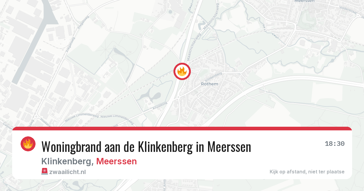 Woningbrand aan de Klinkenberg in Meerssen — 2 feb 2026