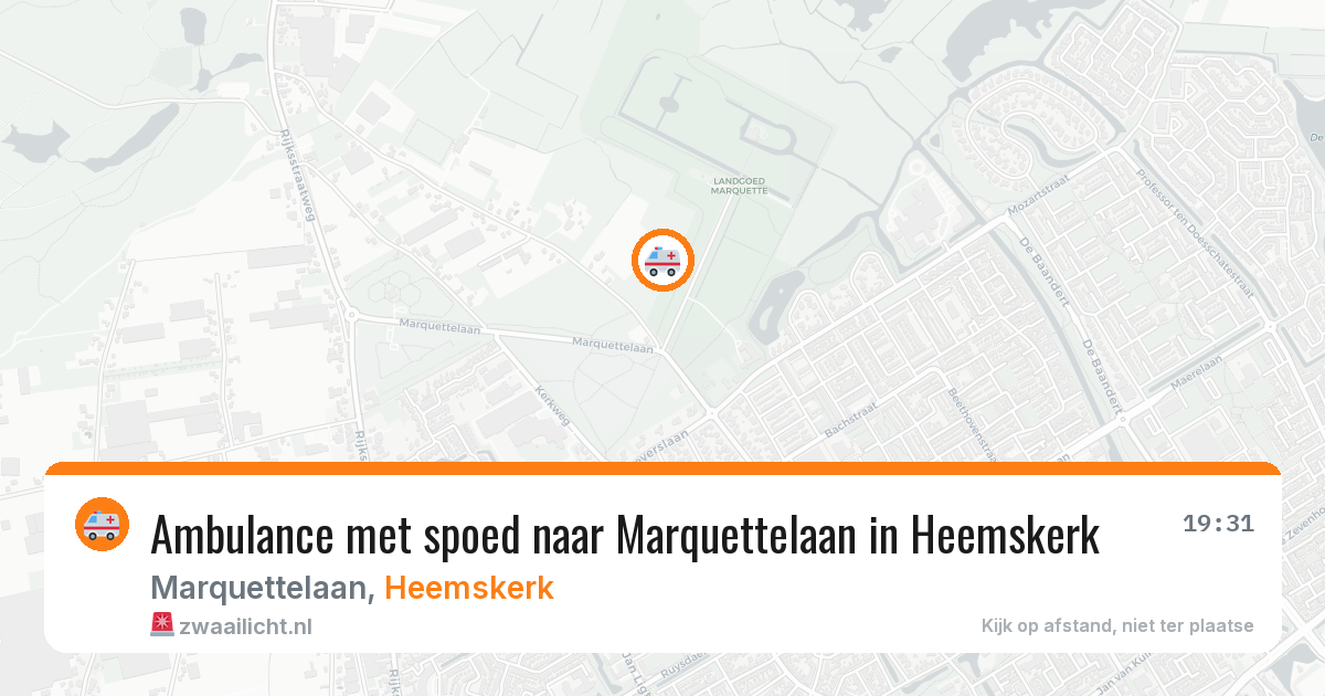 Ambulance met spoed naar Marquettelaan in Heemskerk — 16 jun 2026