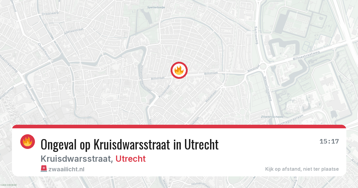Ongeval op Kruisdwarsstraat in Utrecht — 25 feb 2026