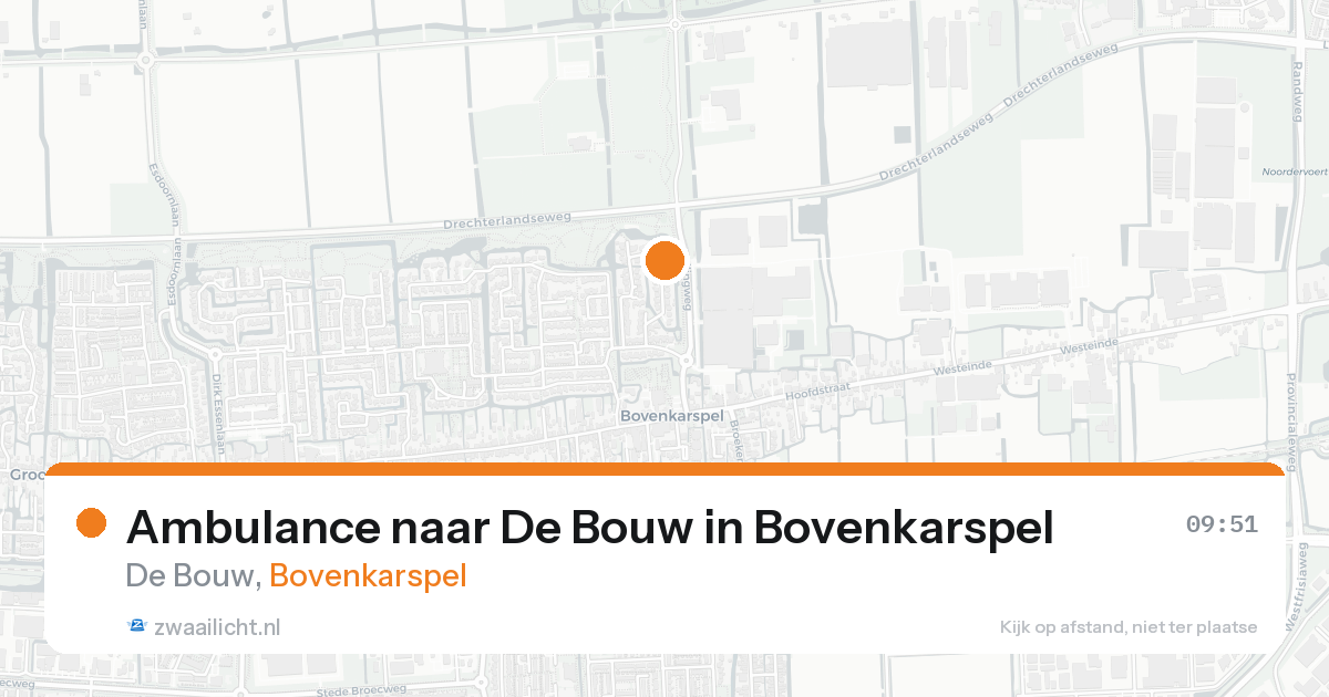 Ambulance naar De Bouw in Bovenkarspel — 7 feb 2026