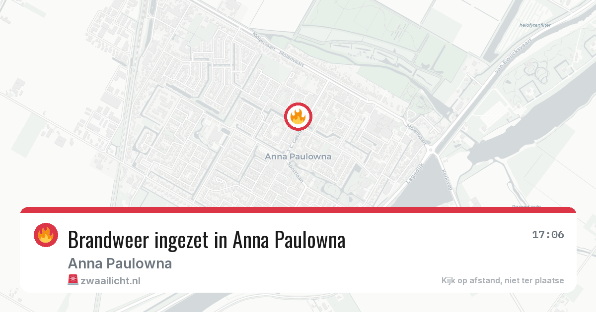 Brandweer ingezet in Anna Paulowna — 4 mei 2026 | 🚨 Zwaailicht.nl