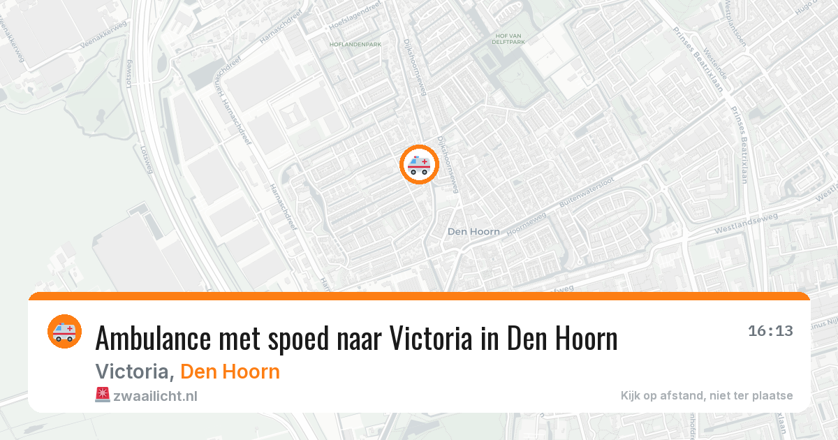 Ambulance met spoed naar Victoria in Den Hoorn — 8 jul 2026