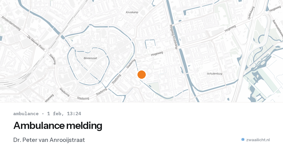 Ambulance melding — 1 feb 2026