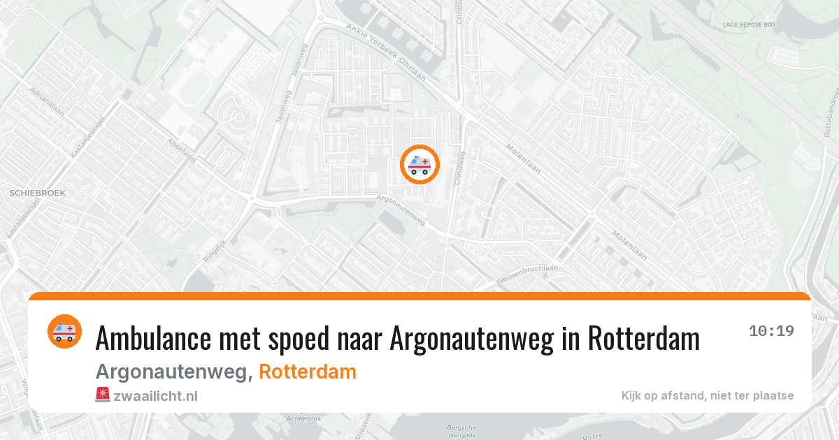 Ambulance met spoed naar Argonautenweg in Rotterdam — 11 jul 2026