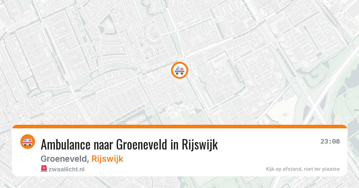 Ambulance naar Groeneveld in Rijswijk — 11 mei 2026