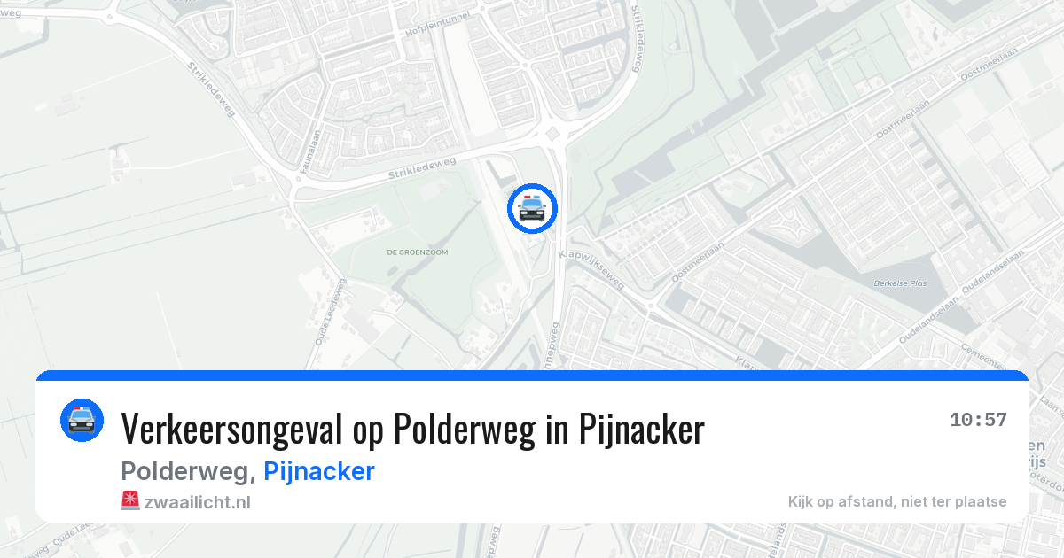 Verkeersongeval op Polderweg in Pijnacker — 13 jun 2026