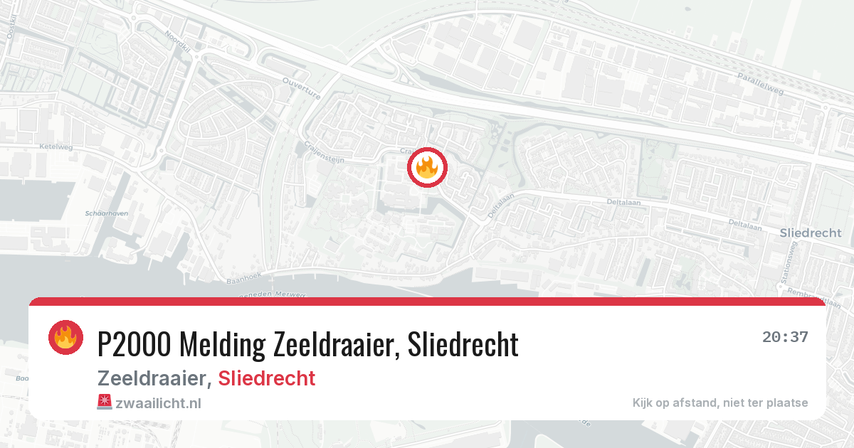 P2000 Melding Zeeldraaier, Sliedrecht — 8 feb 2026
