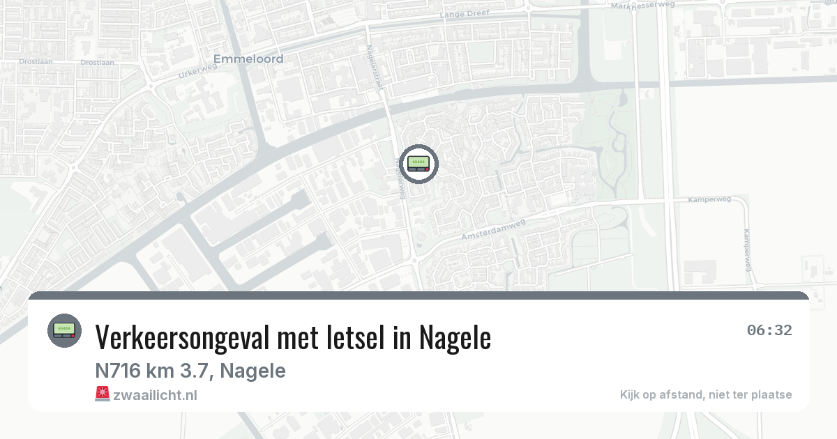 Verkeersongeval met letsel in Nagele — 29 jan 2026