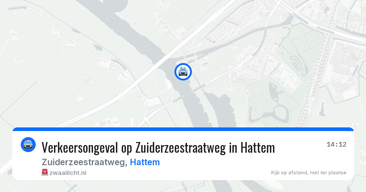 Verkeersongeval op Zuiderzeestraatweg in Hattem — 1 jun 2026