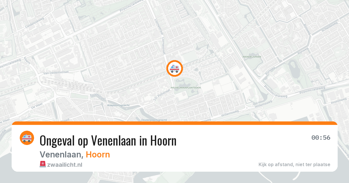 Ongeval op Venenlaan in Hoorn — 12 jun 2026