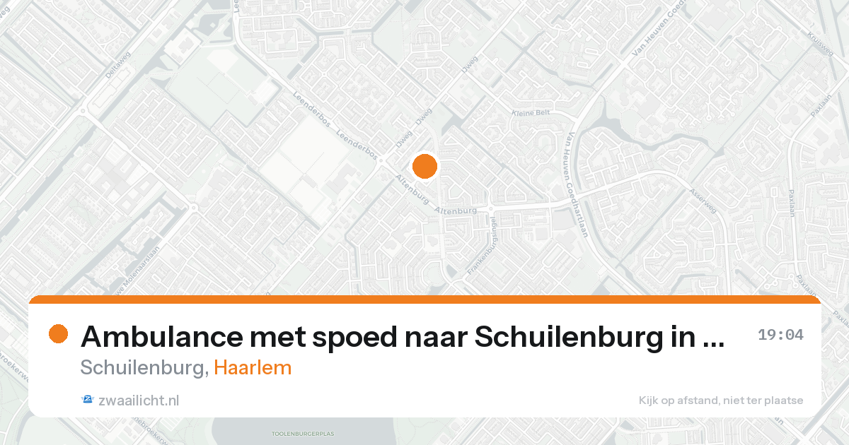 Ambulance met spoed naar Schuilenburg in Haarlem — 7 feb 2026