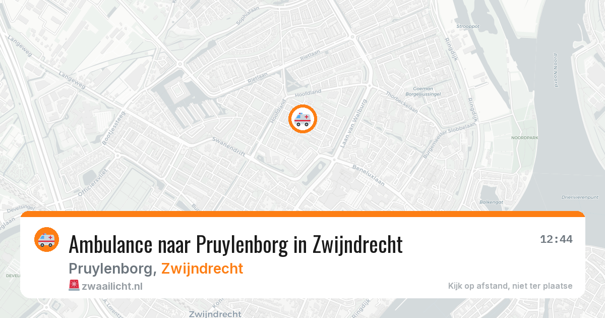 Ambulance naar Pruylenborg in Zwijndrecht — 26 jun 2026