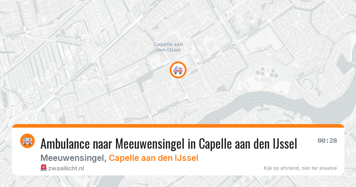 Ambulance naar Meeuwensingel in Capelle aan den IJssel — 5 jun 2026