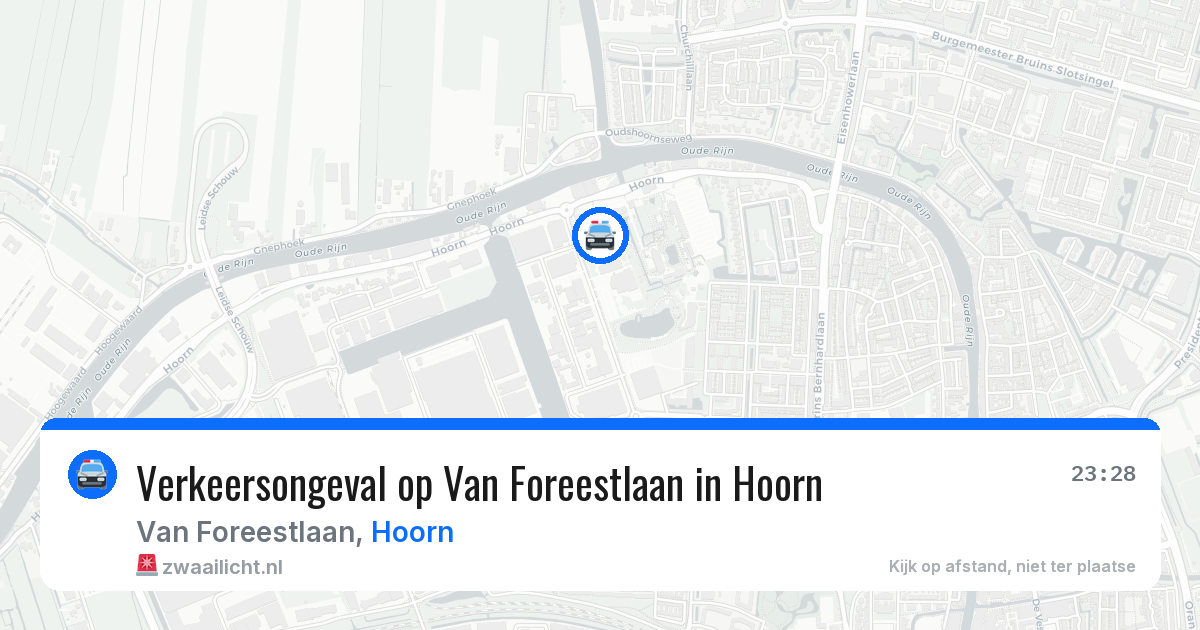 Verkeersongeval op Van Foreestlaan in Hoorn — 18 jul 2026
