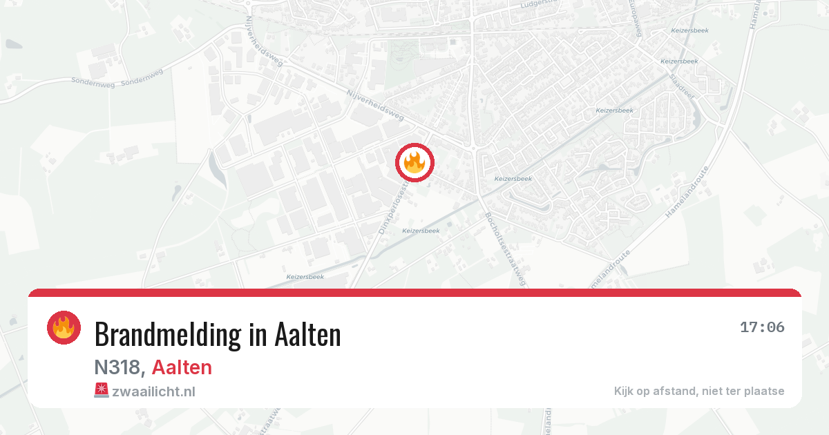 Brandmelding in Aalten — 8 aug 2026