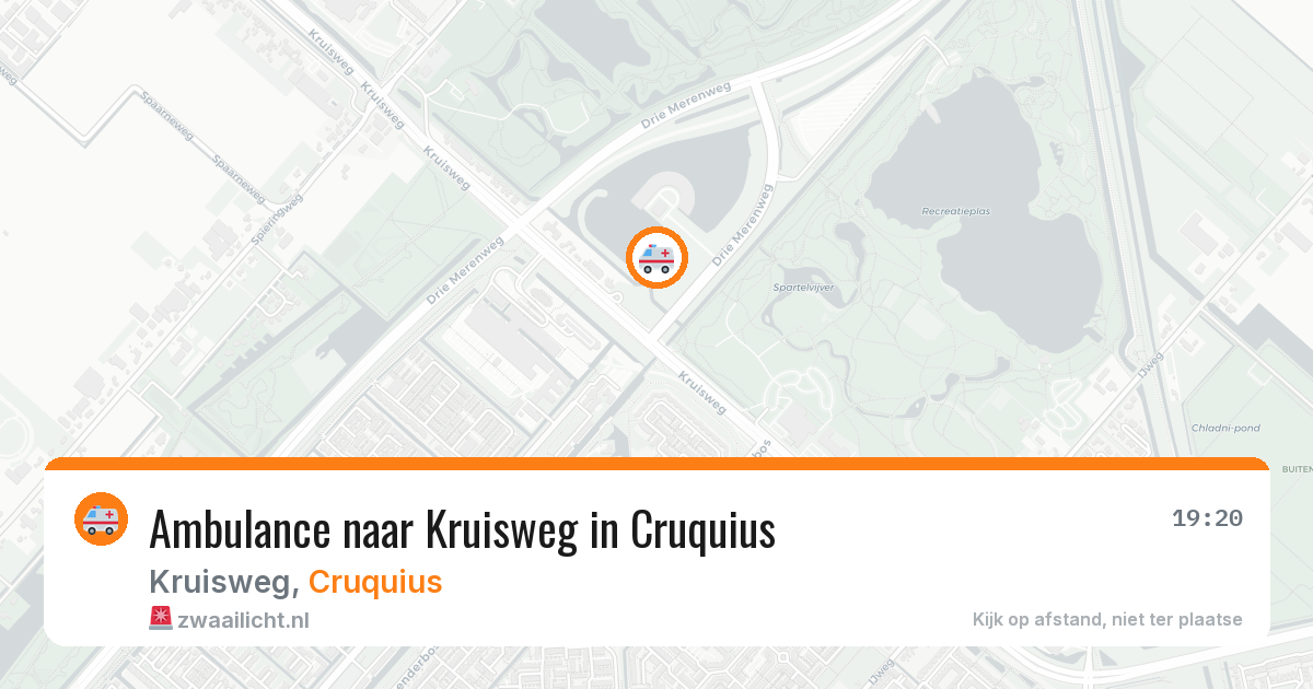 Ambulance naar Kruisweg in Cruquius — 26 mrt 2026