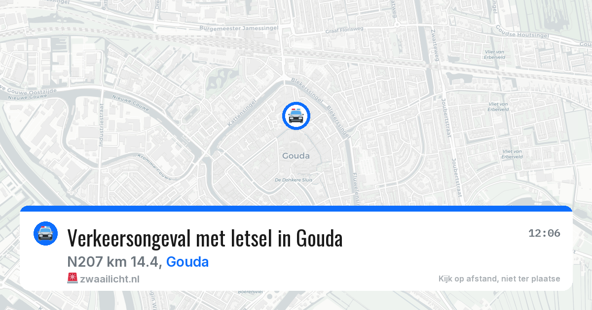 Verkeersongeval met letsel in Gouda — 2 aug 2026