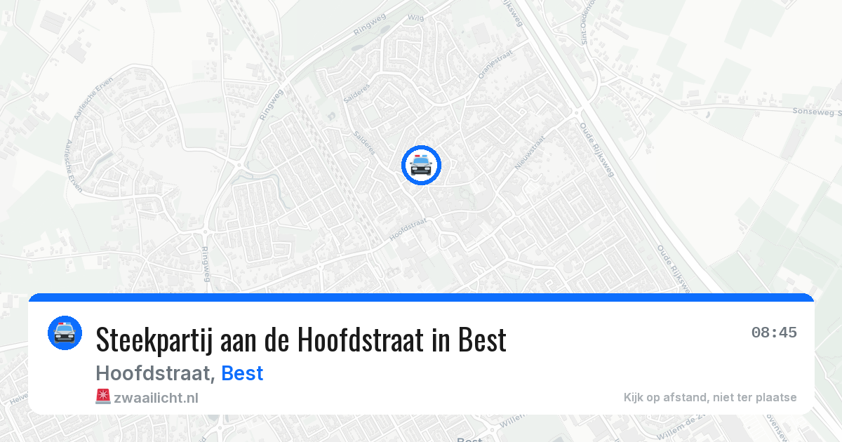Steekpartij aan de Hoofdstraat in Best — 10 apr 2026