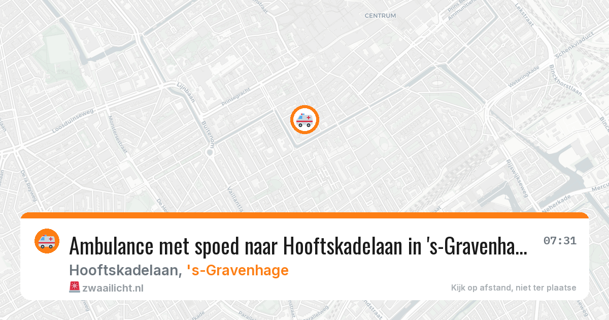 Ambulance met spoed naar Hooftskadelaan in 's-Gravenhage — 9 jun 2026