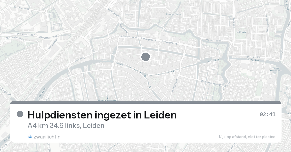 Hulpdiensten ingezet in Leiden — 8 feb 2026 | 🚨 Zwaailicht.nl