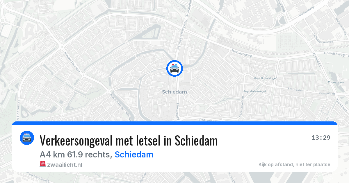 Verkeersongeval met letsel in Schiedam — 5 jul 2026