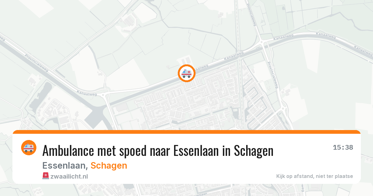 Ambulance met spoed naar Essenlaan in Schagen — 4 jul 2026
