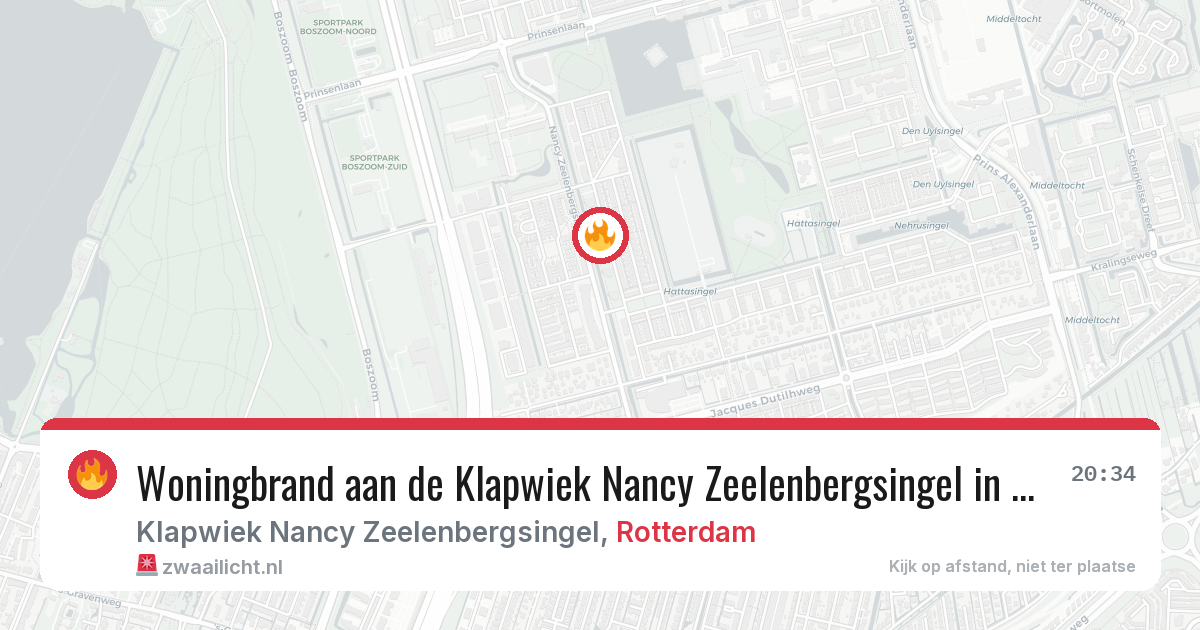 Woningbrand aan de Klapwiek Nancy Zeelenbergsingel in Rotterdam — 8 feb 2026