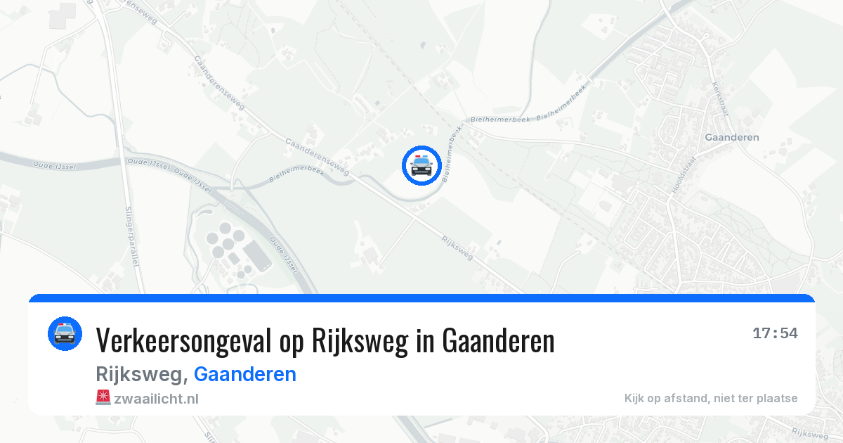 Verkeersongeval op Rijksweg in Gaanderen — 5 jun 2026