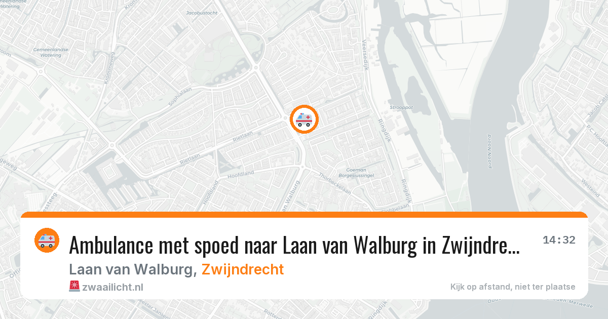 Ambulance met spoed naar Laan van Walburg in Zwijndrecht — 20 jan 2026