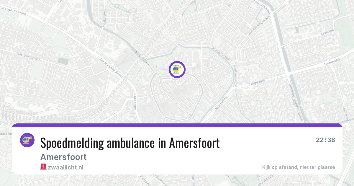 Spoedmelding ambulance in Amersfoort — 8 jun 2026