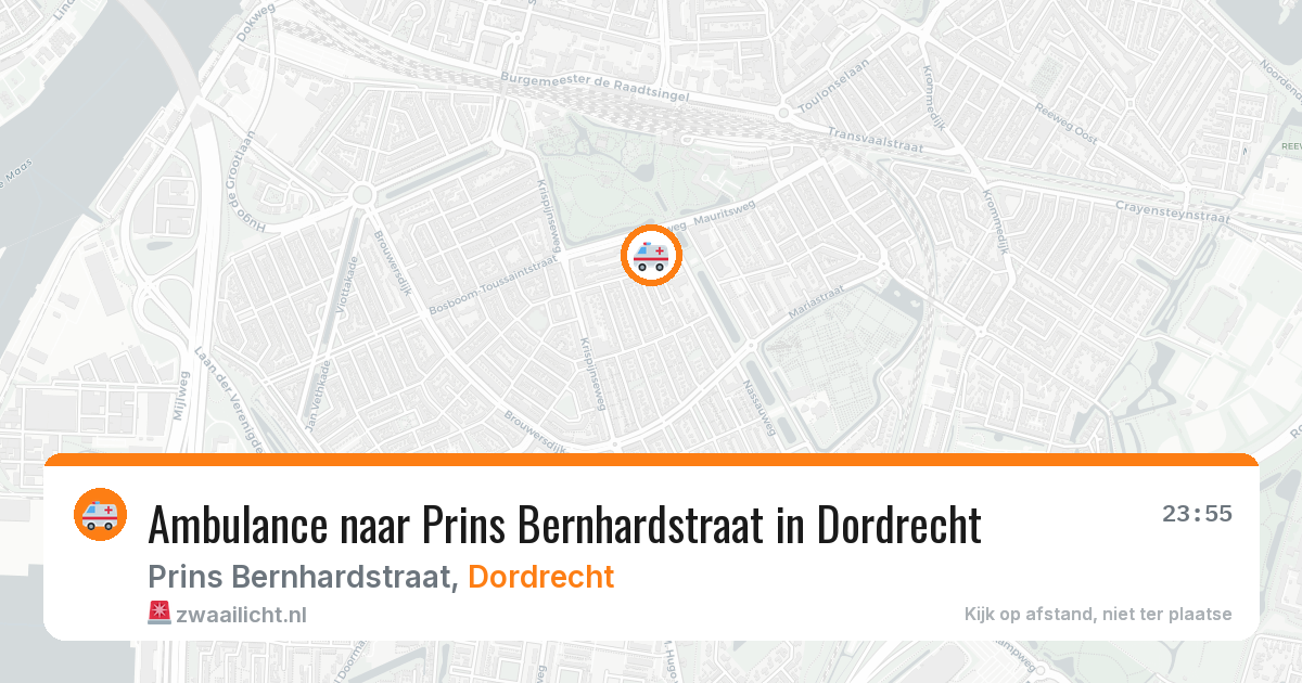 Ambulance naar Prins Bernhardstraat in Dordrecht — 13 feb 2026