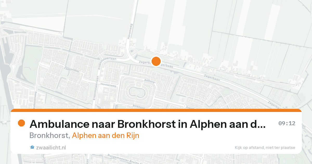 Ambulance naar Bronkhorst in Alphen aan den Rijn — 11 jun 2026