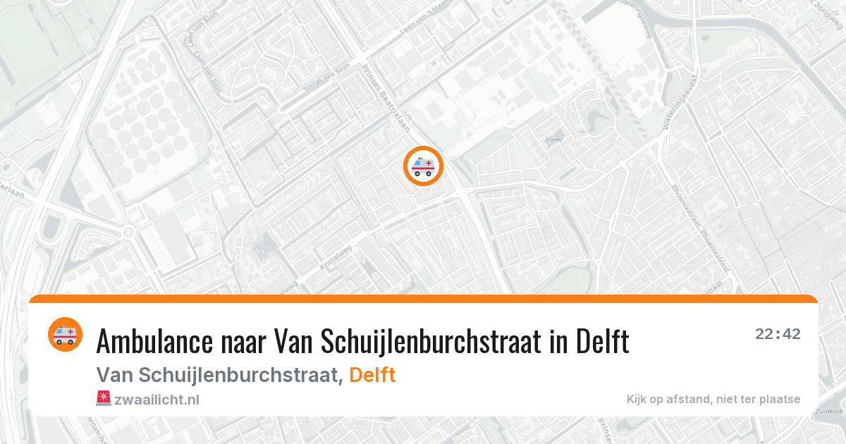 Ambulance naar Van Schuijlenburchstraat in Delft — 18 jun 2026