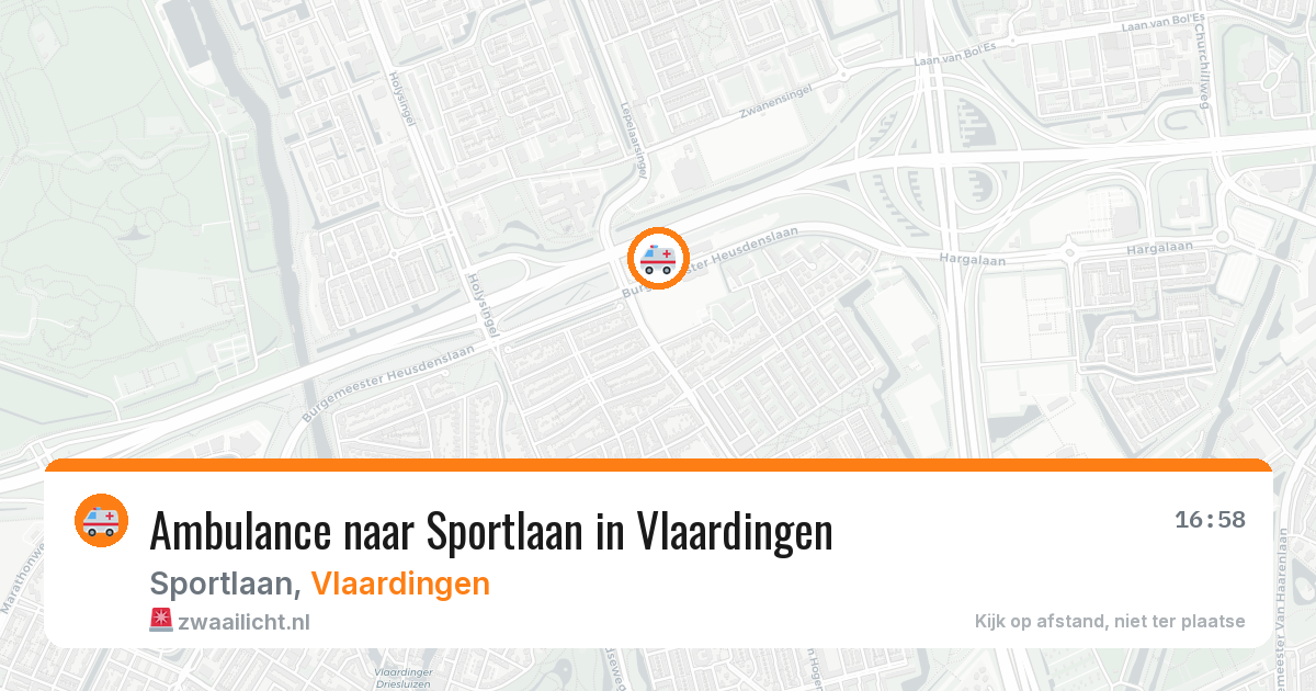 Ambulance naar Sportlaan in Vlaardingen — 10 apr 2026