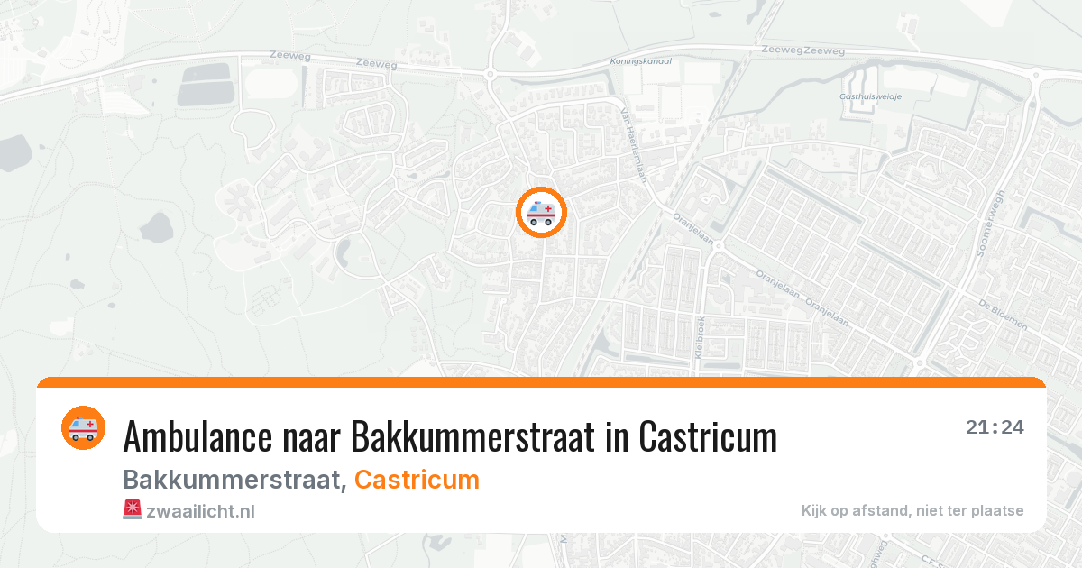 Ambulance naar Bakkummerstraat in Castricum — 1 aug 2026