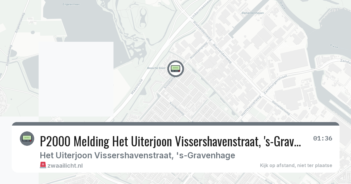 P2000 Melding Het Uiterjoon Vissershavenstraat, 's-Gravenhage — 7 feb 2026
