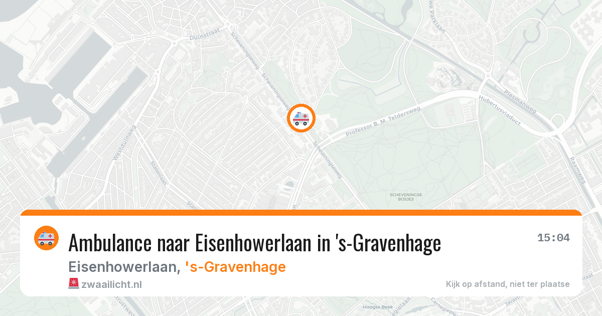 Ambulance naar Eisenhowerlaan in 's-Gravenhage — 11 jul 2026
