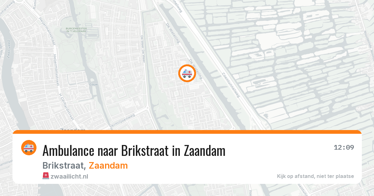 Ambulance naar Brikstraat in Zaandam — 29 jan 2026
