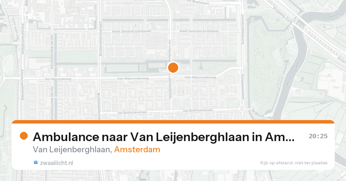 Ambulance naar Van Leijenberghlaan in Amsterdam — 2 jun 2026