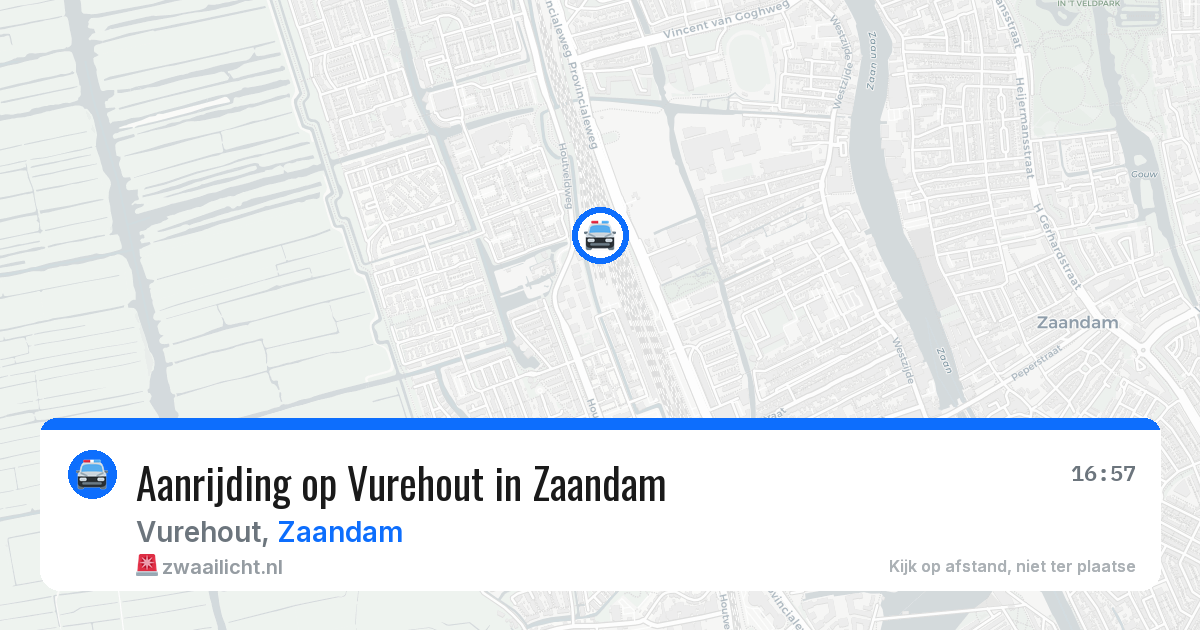 Aanrijding op Vurehout in Zaandam — 31 mrt 2026