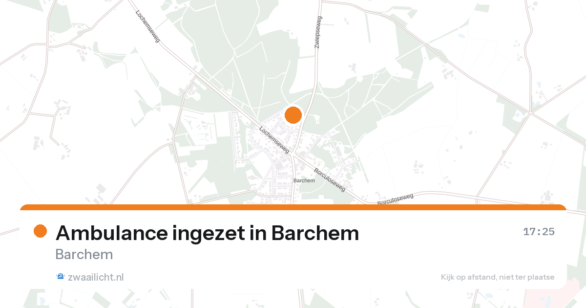 Ambulance ingezet in Barchem — 31 jan 2026