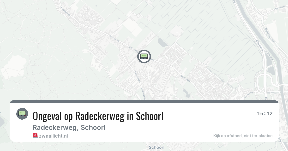 Ongeval op Radeckerweg in Schoorl — 11 mrt 2026