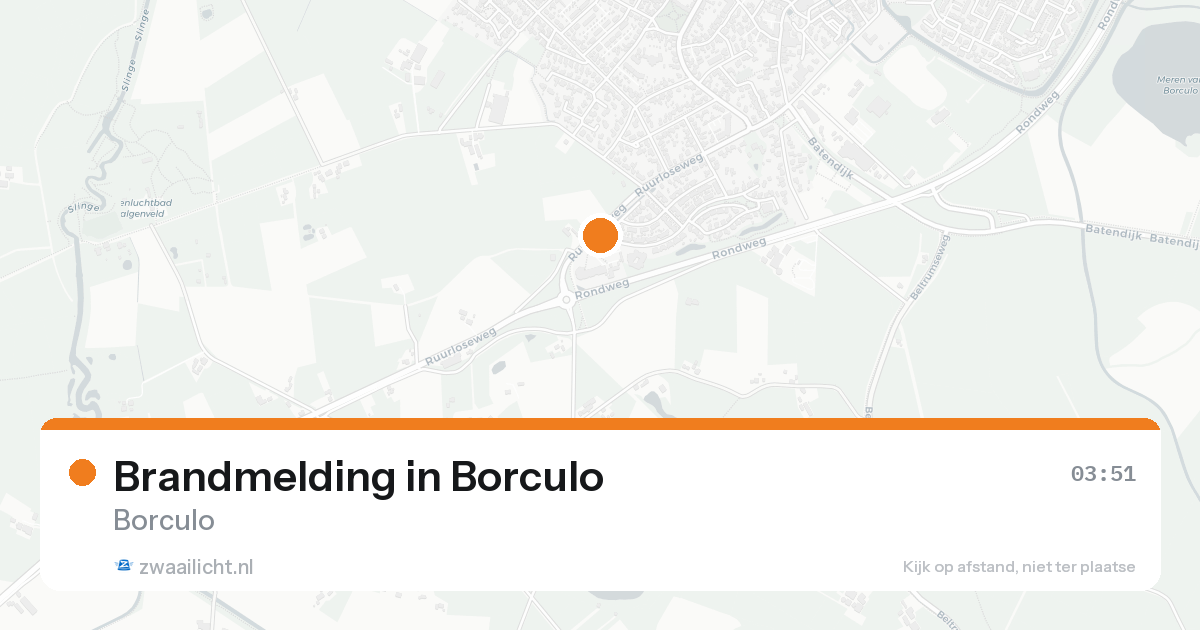 Brandmelding in Borculo — 15 aug 2026
