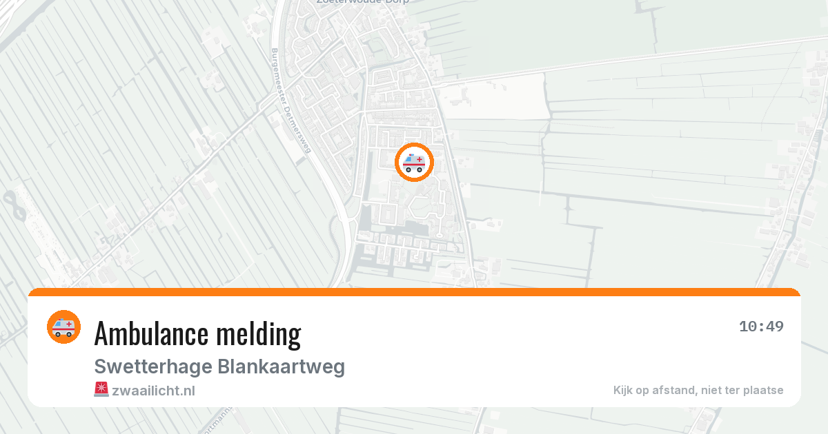 Ambulance melding — 8 feb 2026