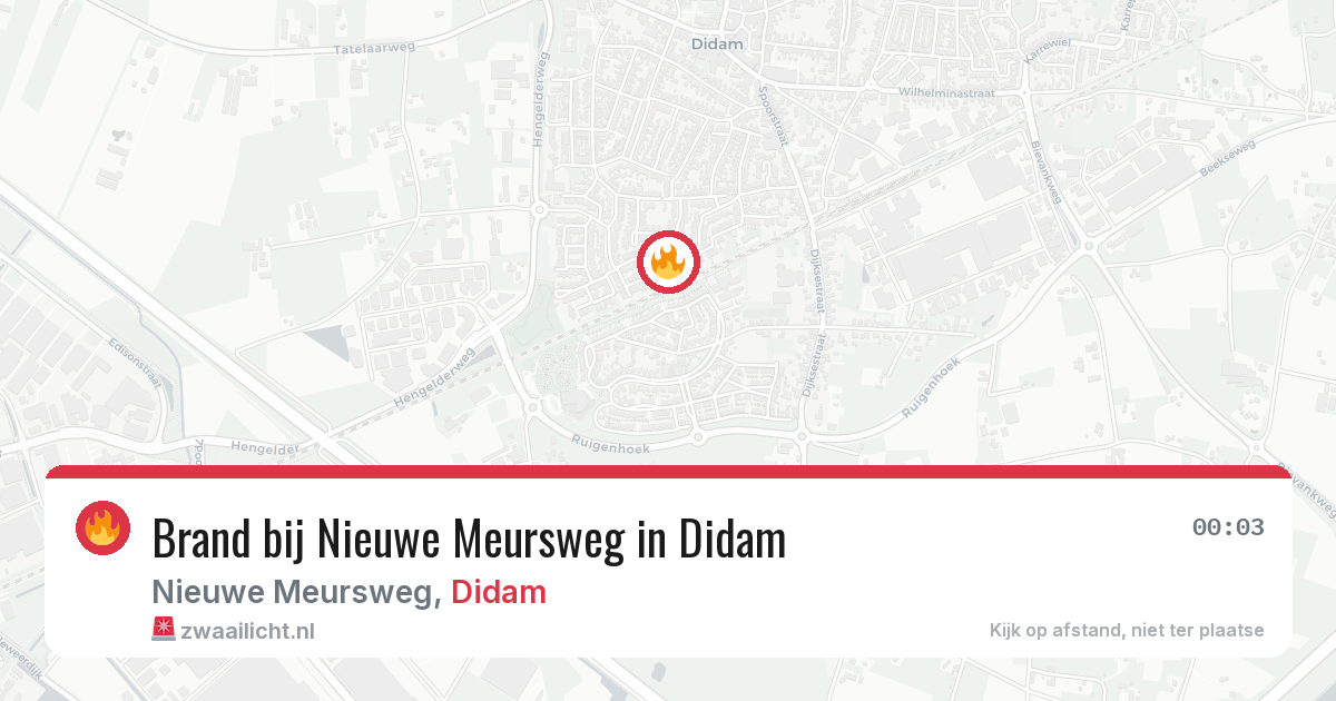 Brand bij Nieuwe Meursweg in Didam — 22 mei 2026