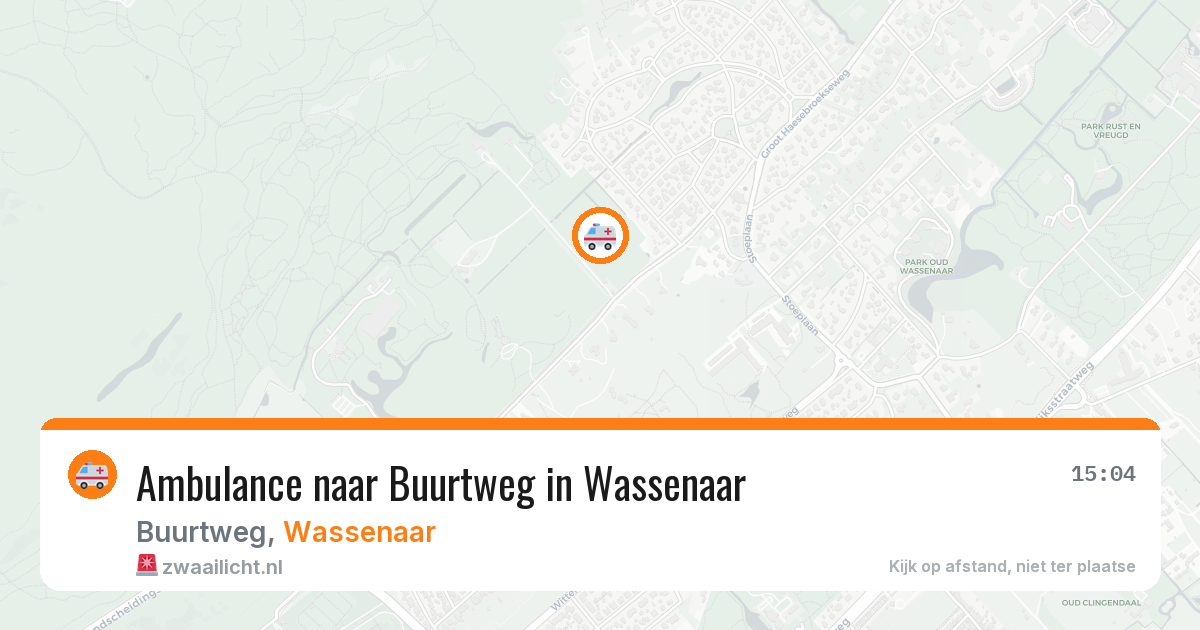 Ambulance naar Buurtweg in Wassenaar — 2 jul 2026