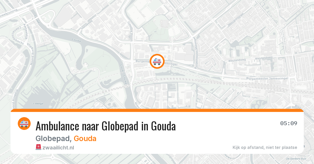 Ambulance naar Globepad in Gouda — 11 jun 2026