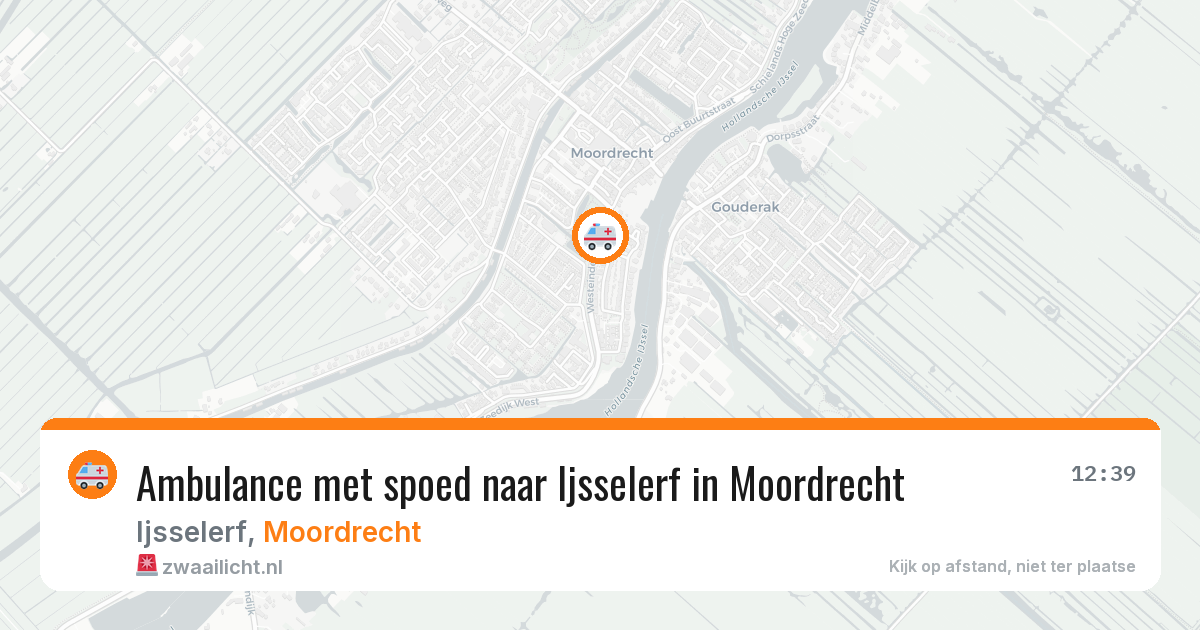 Ambulance met spoed naar Ijsselerf in Moordrecht — 30 jan 2026